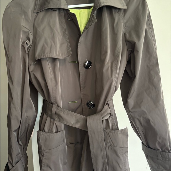 Talbots Brown Trench Coat Lightweight Classic - Picture 2 of 11